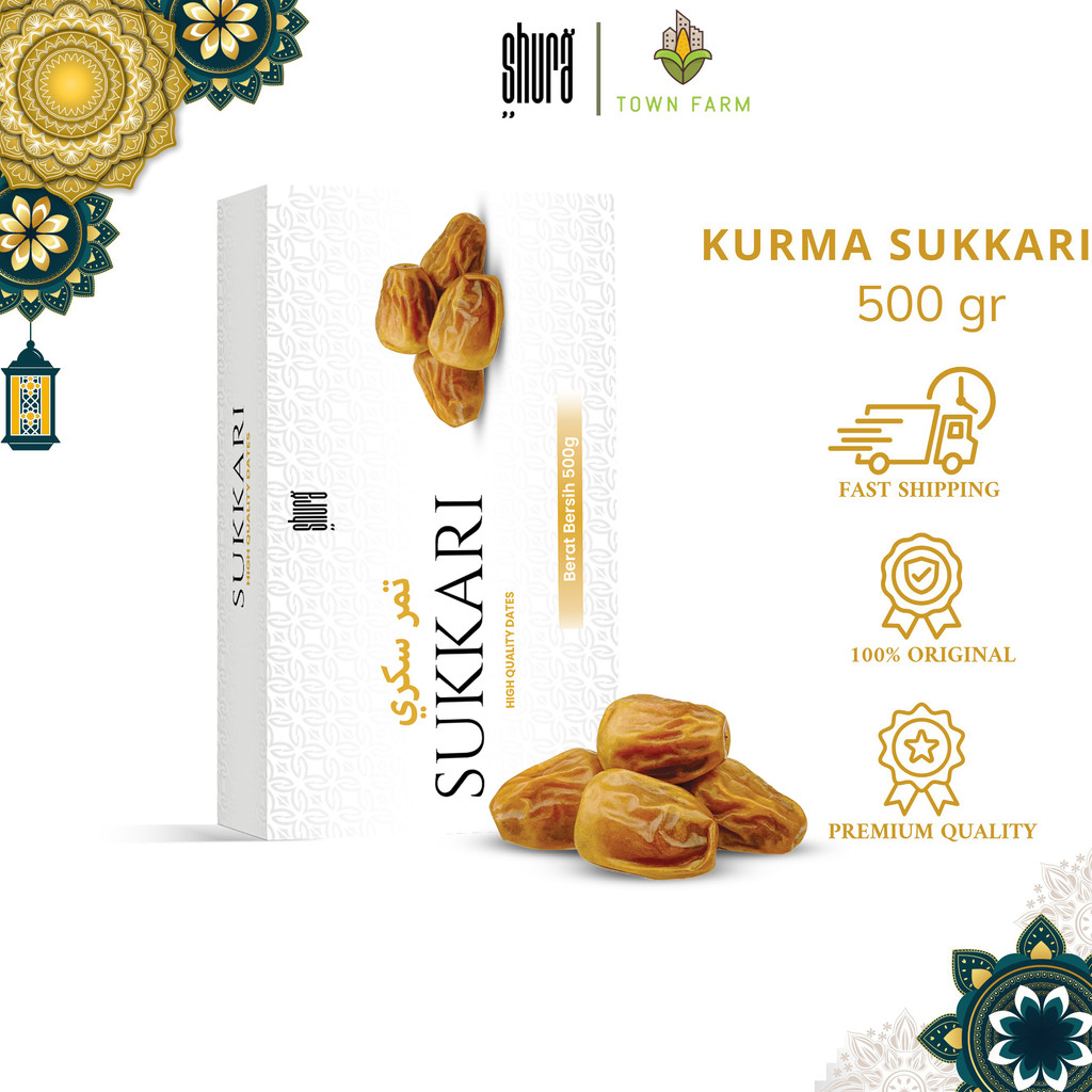 Shura Kurma Sukkari 1kg dan 500gr Premium Original High Quality Sukari Kurma Raja