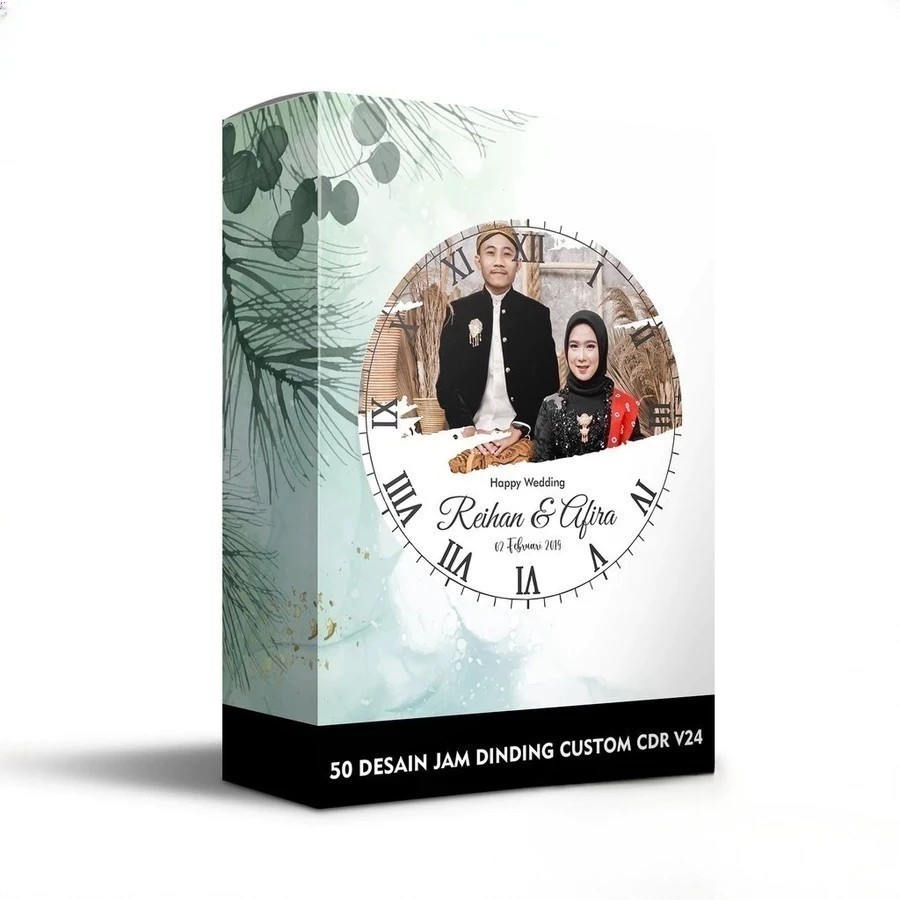 Jual 50 Desain Jam Dinding Custom - Template Bisa Edit Siap Cetak ...