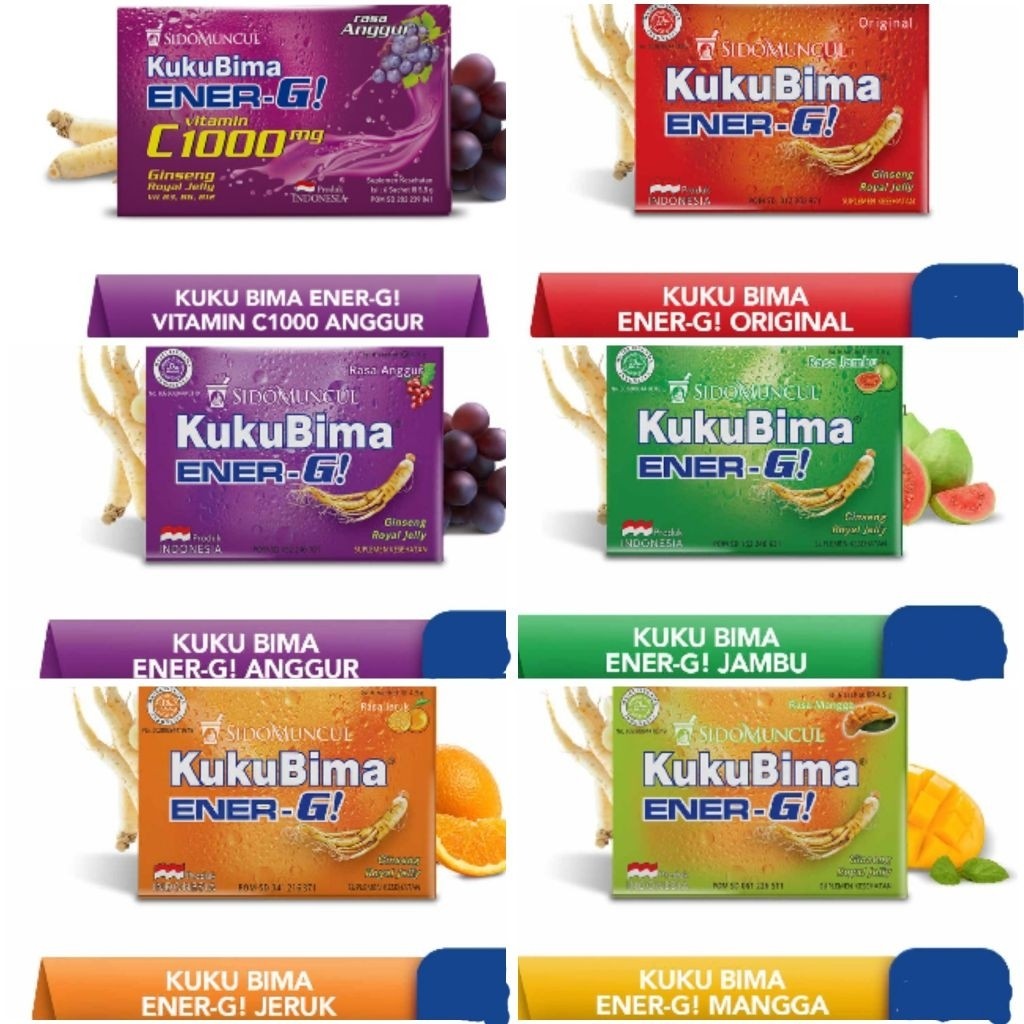 Jual Kukubima Ener-G Kopi Rasa Buah- Kuku Bima Energy drink C1000 ...