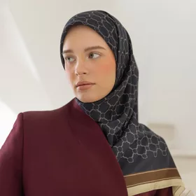 PARTE Primrose Classic Printed Scarf Hijab Segi Empat Motif