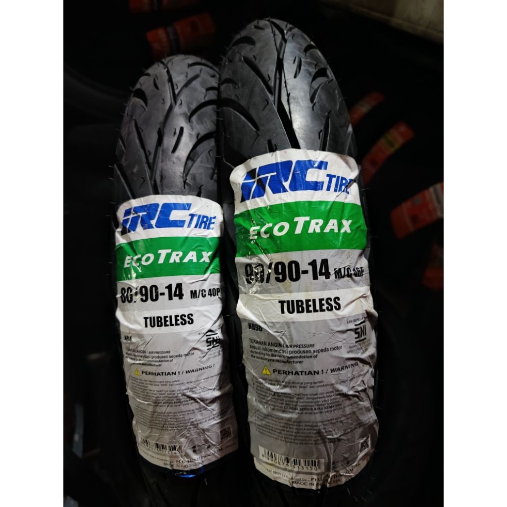 Jual BAN TUBELESS MATIC IRC ECOTRAX, ENVIRO TUBELESS RING 14 70/90-14 ...