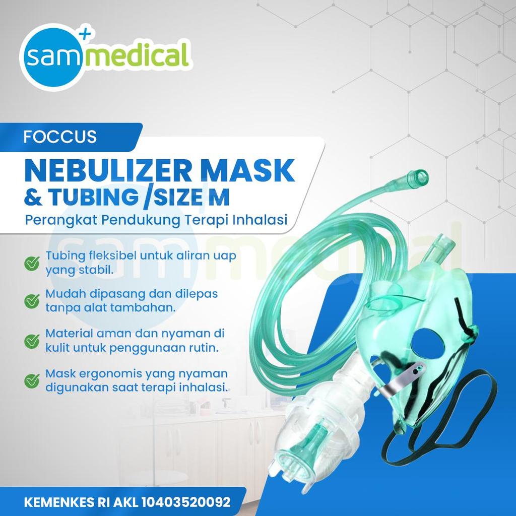 Jual Foccus Nebulizer Mask / Masker Nebulizer / Mask Nebulizer / Masker ...