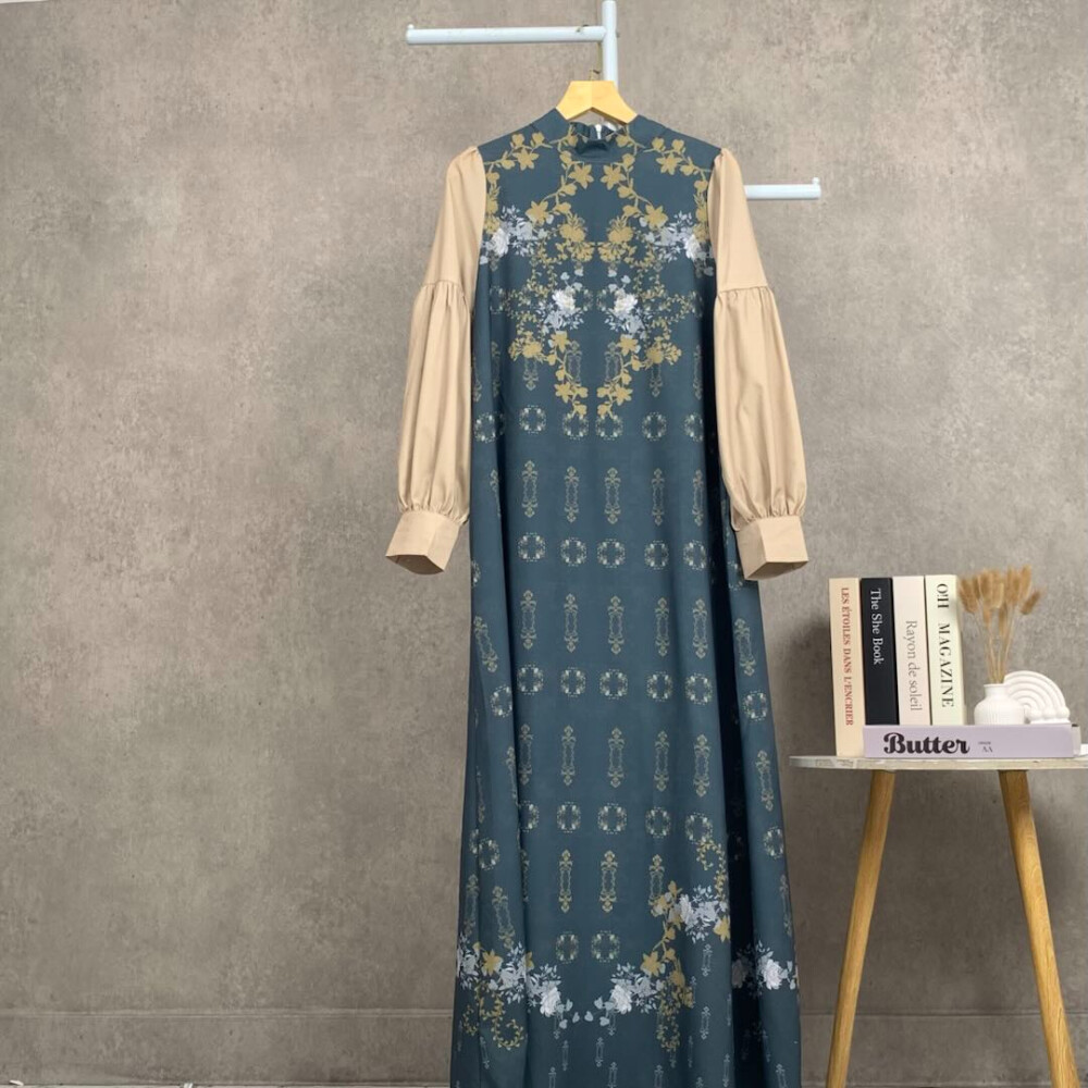 Jual FADFAD Gaun elegan dengan motif posisi mode lengan panjang ...
