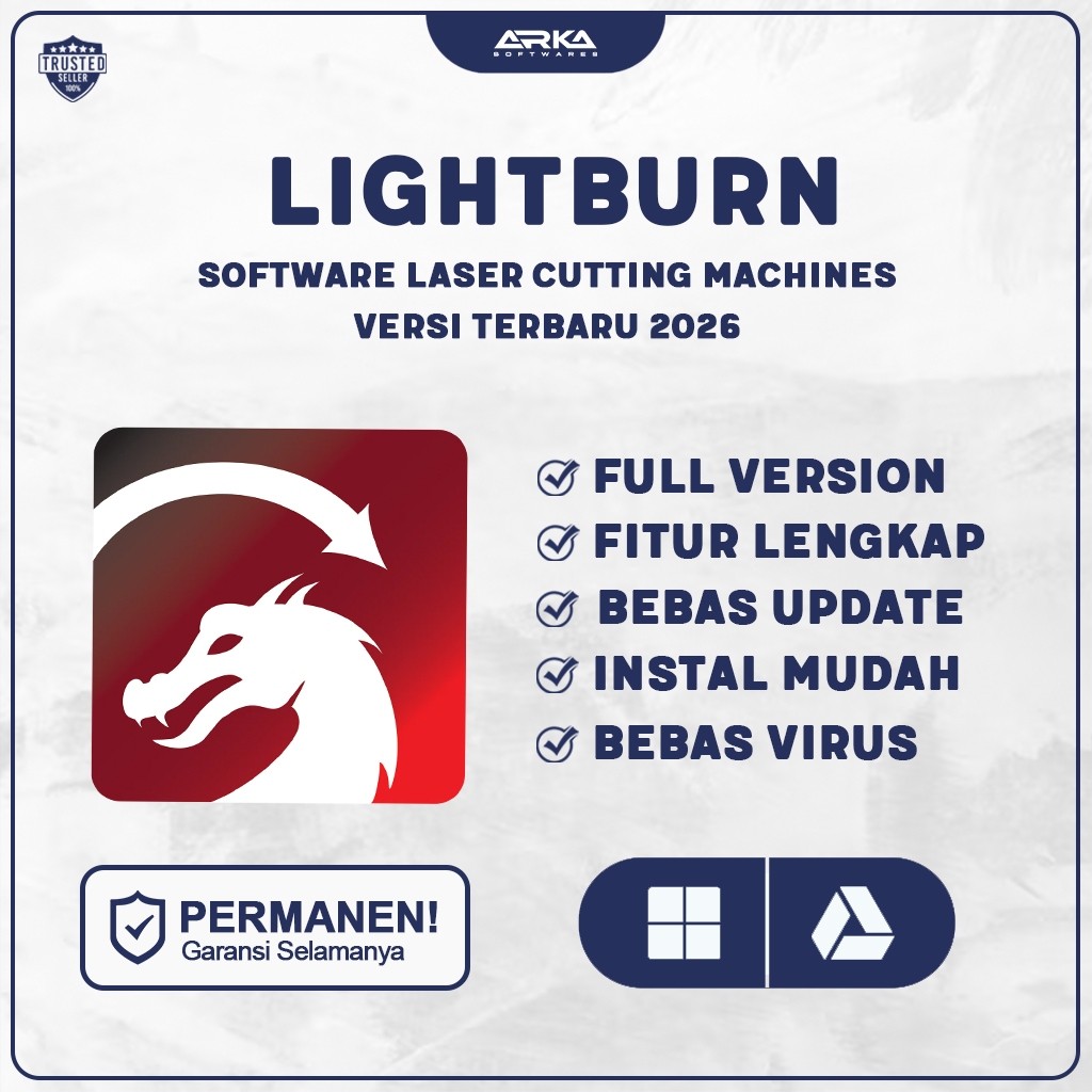 Jual LightBurn Pro 2026 Full Version Lifetime Software Mesin Laser CNC ...