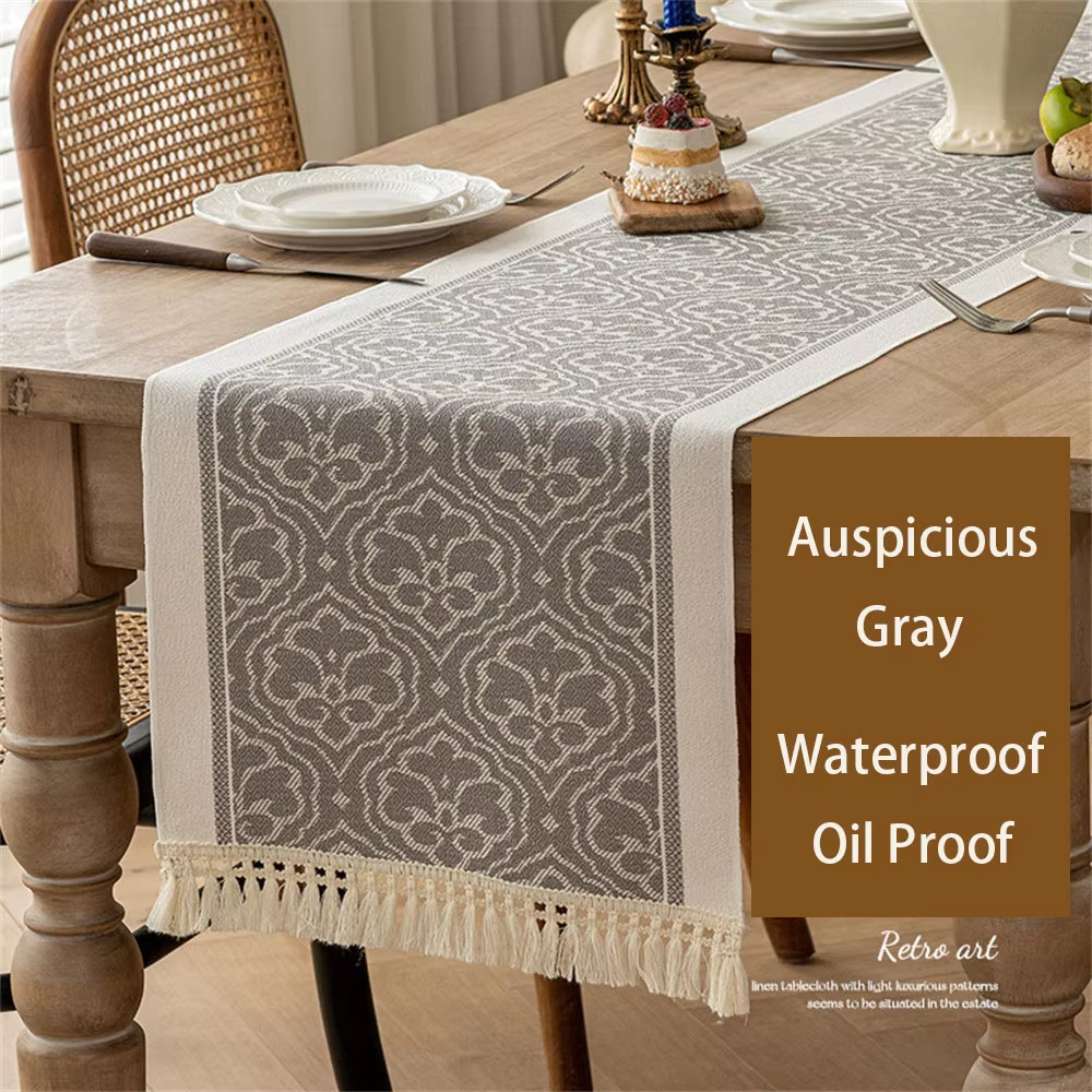 Jual Table Runner Raya-Taplak Meja Makan Linen Estetik Motif Raya ...