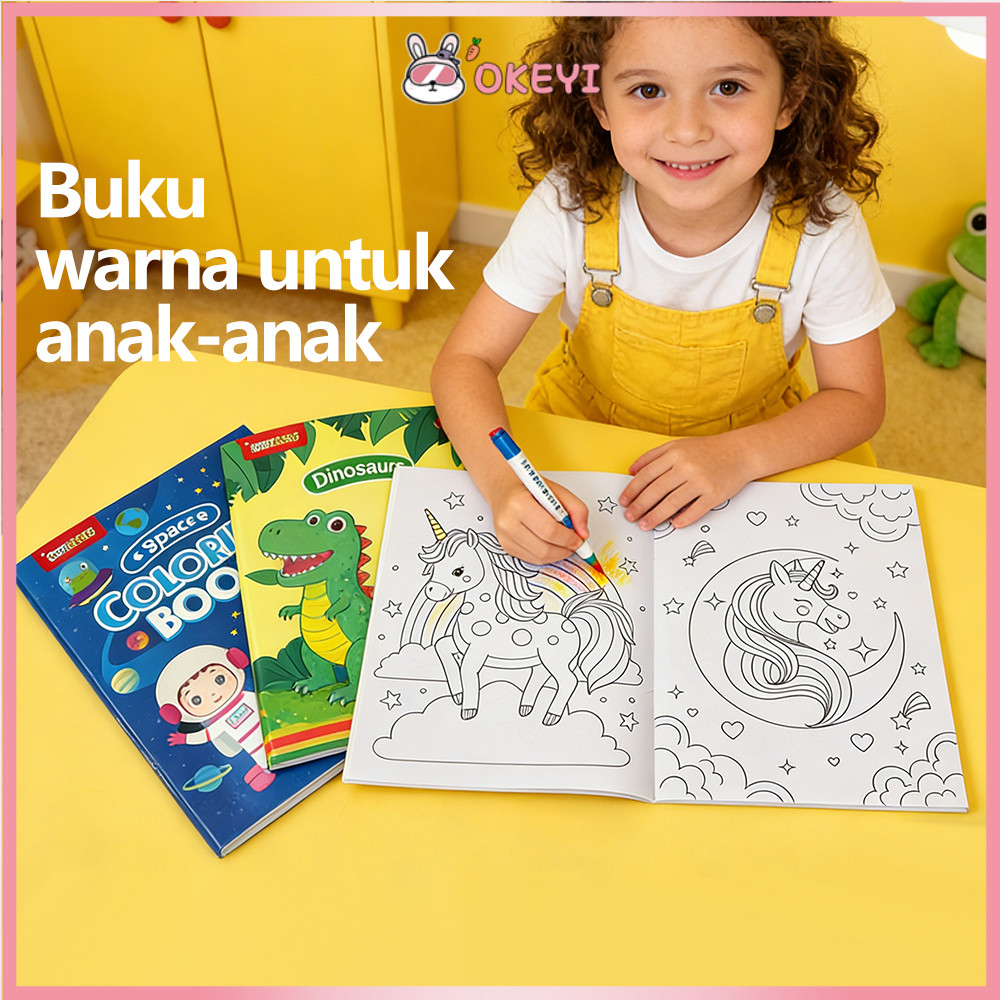 Jual OKEYI Buku Gambar Mewarnai Anak Mainan Coloring Books Children ...