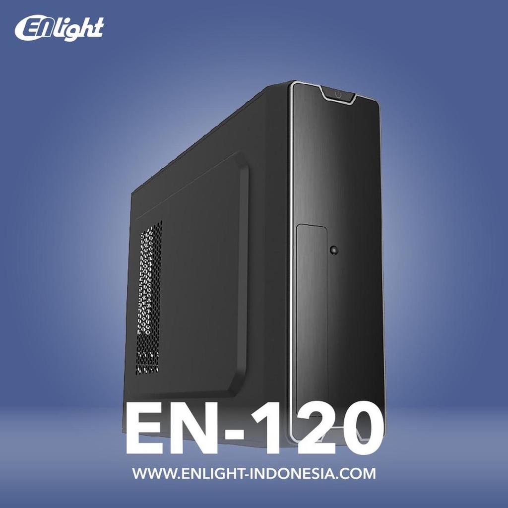Jual Casing PC ENLIGHT EN-120 / EN120 EN 120 SLIM M-ATX + PSU 300 Watt ...