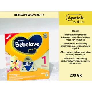 BEBELOVE 1 (0-6 BULAN) 200G UNTUK SUSU FORMULA BAYI