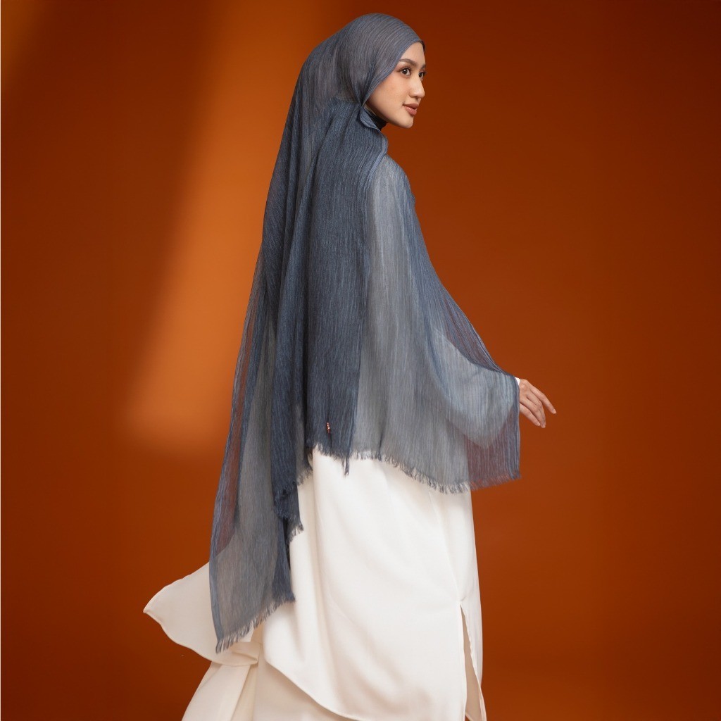 Lozy Hijab Viscose Crinkle Shawl (Hijab Pashmina Modal Textured Bahan Crinkle Viscose)