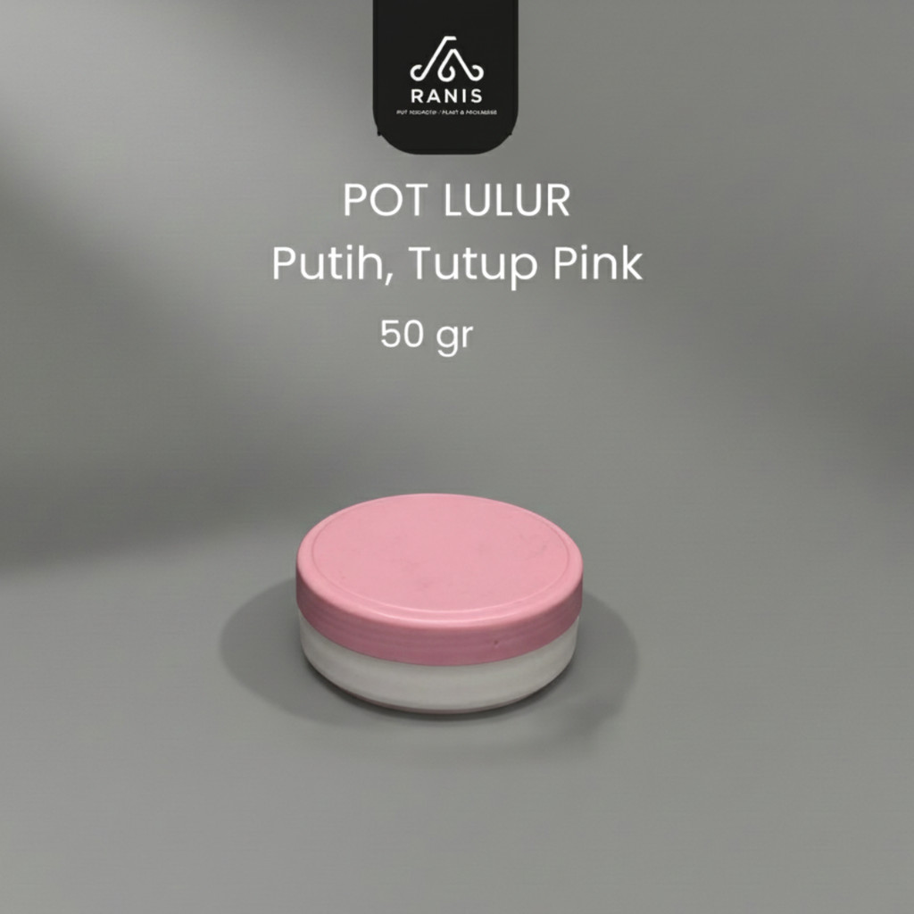 Jual PUTIH-ttp PINK Pot Lulur 50gr | Pot Pomade 50gr | Shopee Indonesia