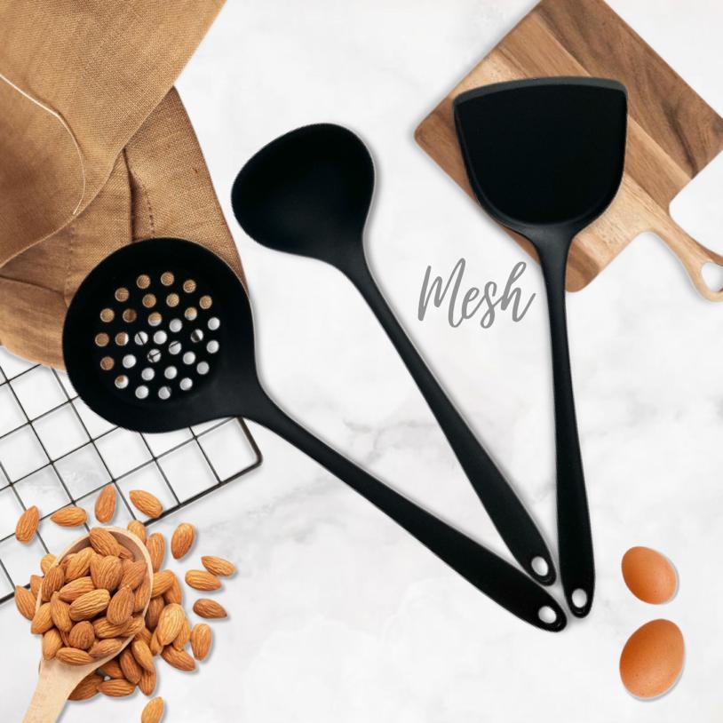 Jual Spatula Sutil Set Silikon Isi 3 Pcs - Kitchen Tools Peralatan ...