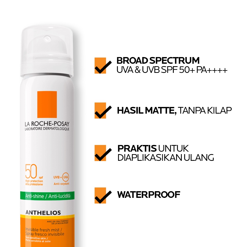 Jual La Roche Posay Anthelios Mist Spray SPF 50+ PA++++ 75ml ...