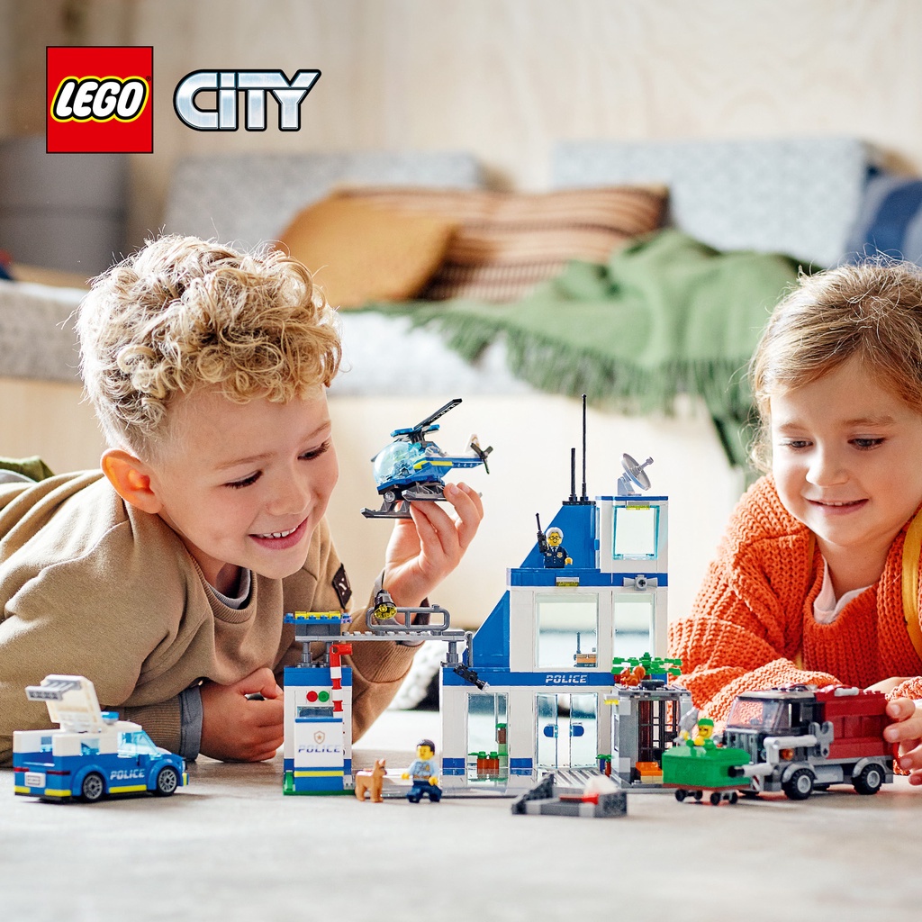 Jual LEGO City Police 60316 Police Station Toy (668 Pieces) Mainan