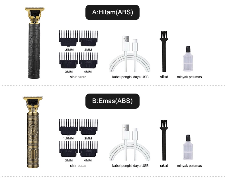 Jual Abeni Alat Cukur Rambut Elektrik Cukur Jenggot Mesin Potong Rambut ...