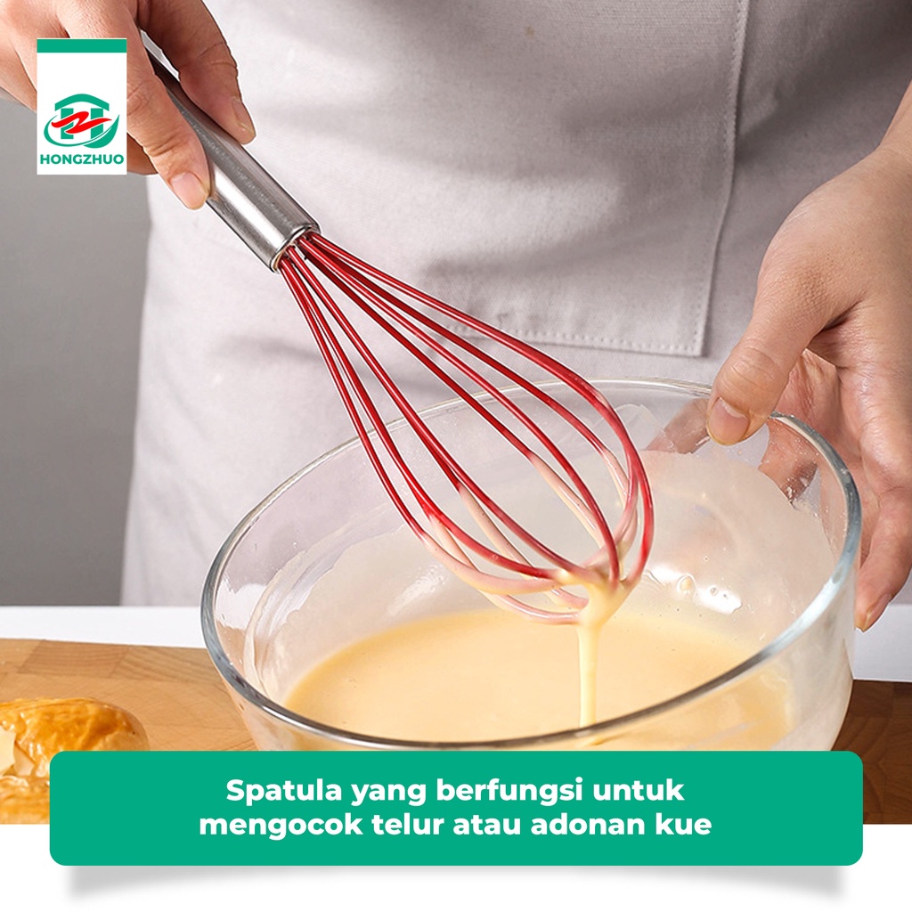 Jual Hongzhuo X Vishal Set Spatula Peralatan Masak Sutil Silikon Non ...