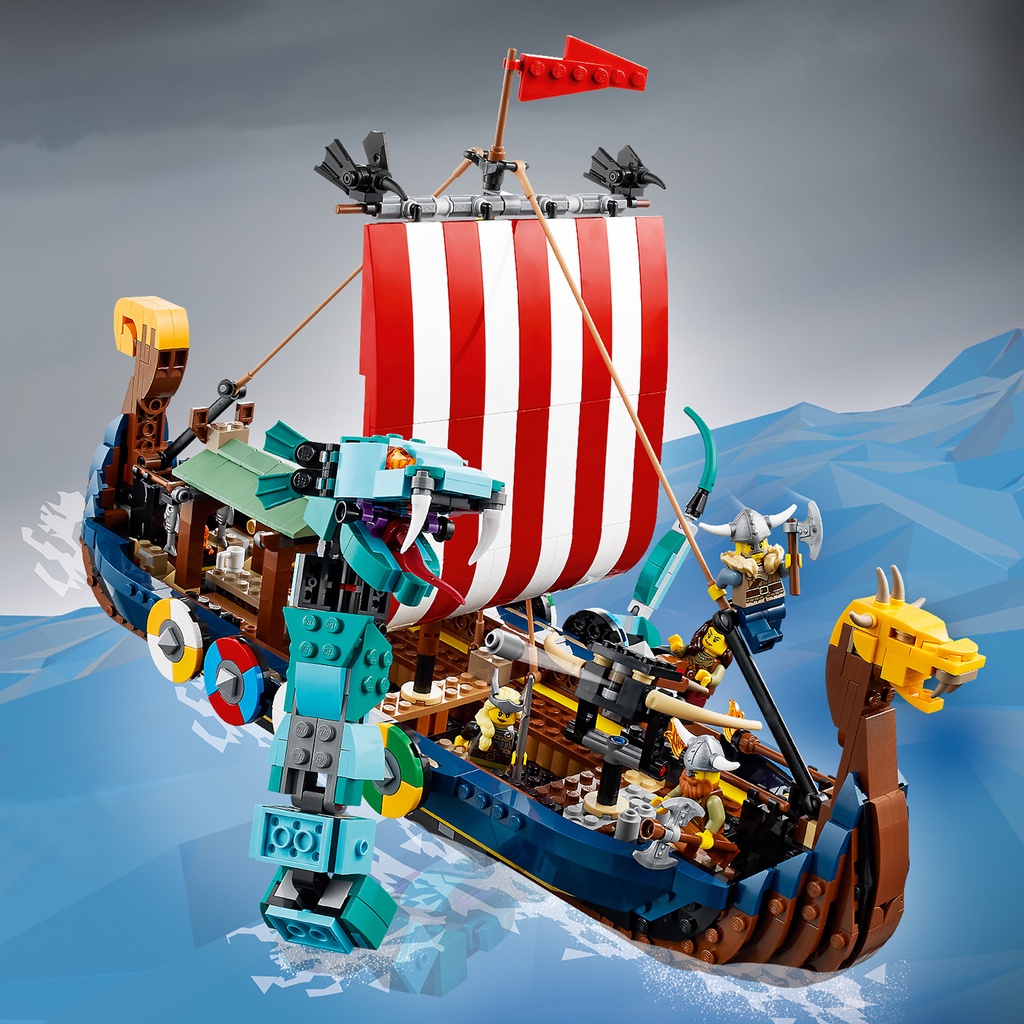 Jual LEGO Creator 31132 Viking Ship and the Midgard Serpent (1192 ...