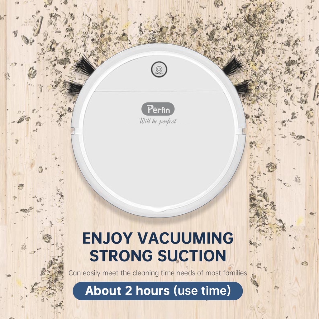 Jual Perfin PFRBVC02 Robot Vacum/Auto Smart Robot Vacuum Vakum Vacuum ...