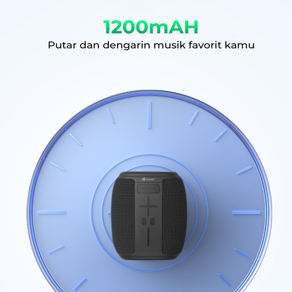 Jual KISONLI Speaker Bluetooth Portable Super Bass Q16 1200mAh | Shopee ...