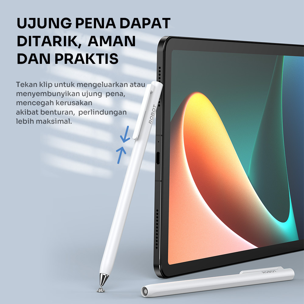 Jual ROBOT RSP04 Stylus Pen Universal Compatible Apple Macbook Stylus ...
