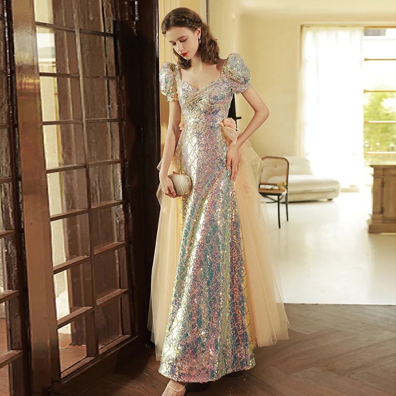 Jual Gaun pesta mewah elegan Konkubin duyung Sekin Malam Pakaian Luxury ...