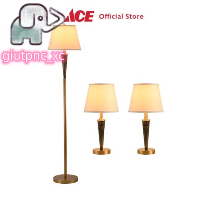 Jual Kualitas Tinggi Ace Eglare Set Pcs Cassie Meja Lantai Marble Brass Table Lamp