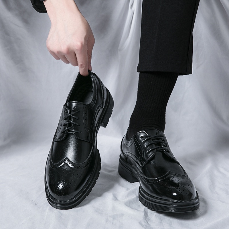 Jual Business Formal Man Oxford Casual Men Brand Black Classic