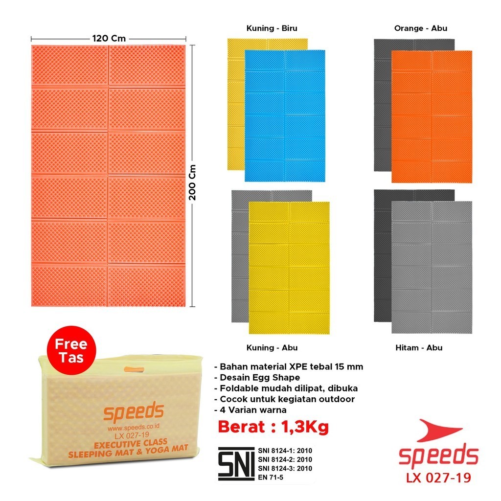 Jual SPEEDS Matras Lipat Gunung Kemah Duduk XPE Karpet Outdoor Matras ...