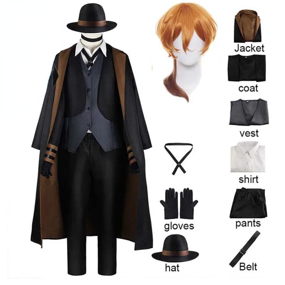 Jual Cosplay Costume Wig Hat Glove Jacket Pants Nakahara Full Set ...