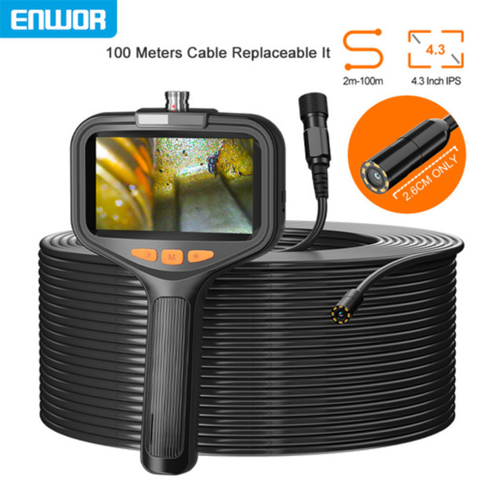 Jual 4.3 Inch Hand held Endoscope HD1080P 2m-100m Rigid Cable Split ...