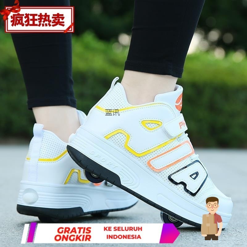 Jual Sepatu Roda Roller Skating Double Wheeled School Effortless ...
