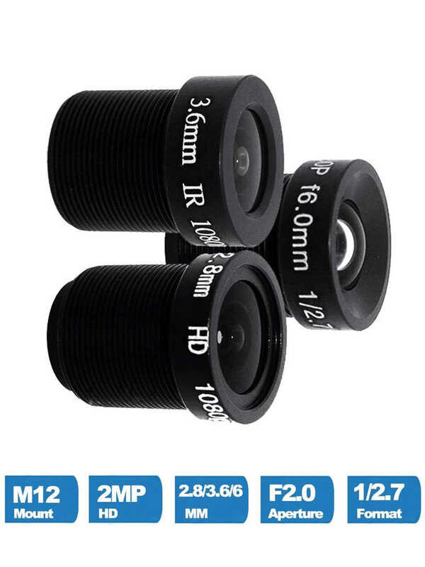 Jual 2,8 6mm M12 3,6 mm CCTV IR HD Keamanan AHD CVI TVI 1080P IP