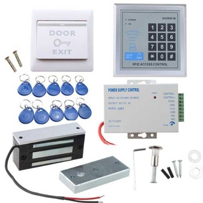 Jual RFID Gate Access Control System Kit Dengan kunci magnetik listrik ...