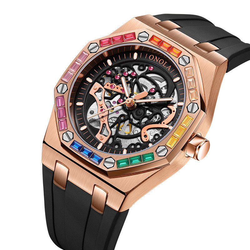 Jual ONOLA/Orona Fashion Tiktok New Rainbow Diamond Fully Automatic ...