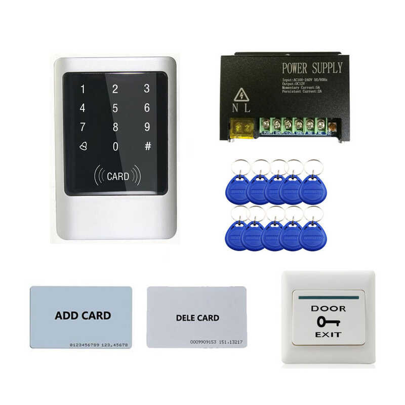 Jual Kit,Metal Standalone Access Control Touch Keypadl+ Power Supply+ ...