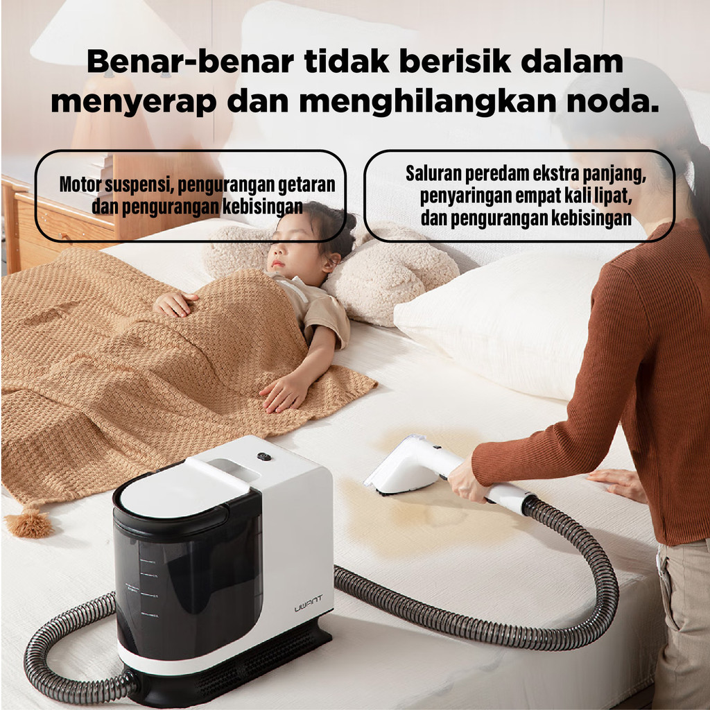 Uwant Portable Carpet Cleaner - 12KPa Powerful Suction Spot Cleaner For Upholstery, Sofa & Car