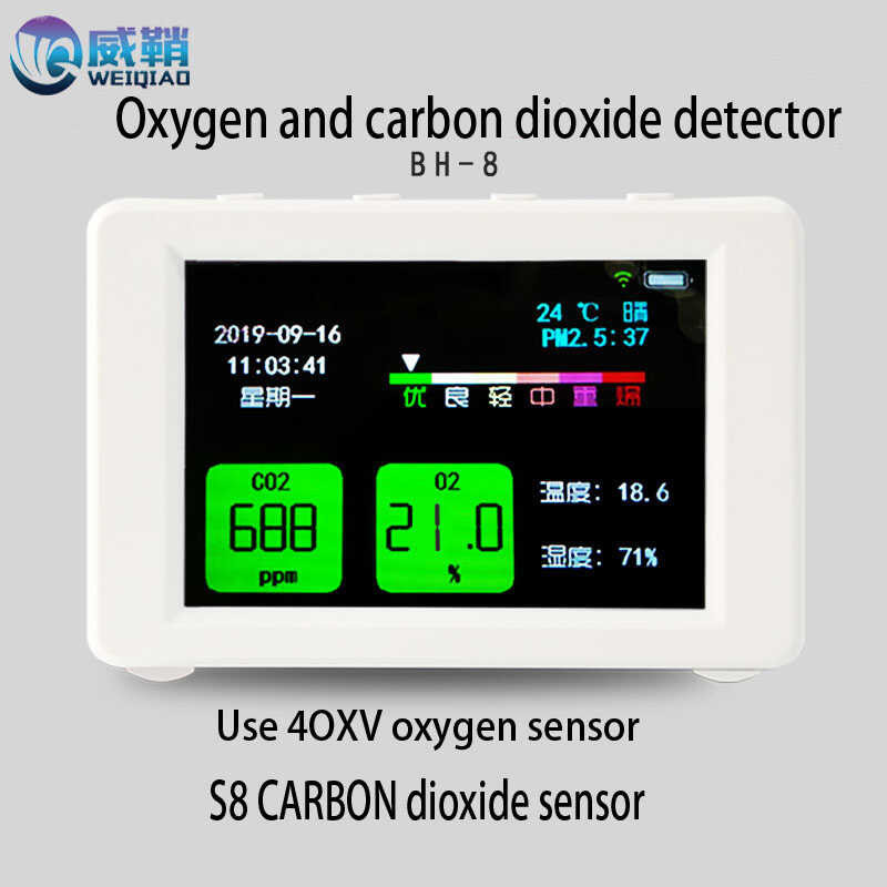 Jual detektor CO2 O2 Sensor impor tingkat profesional S8 karbon ...