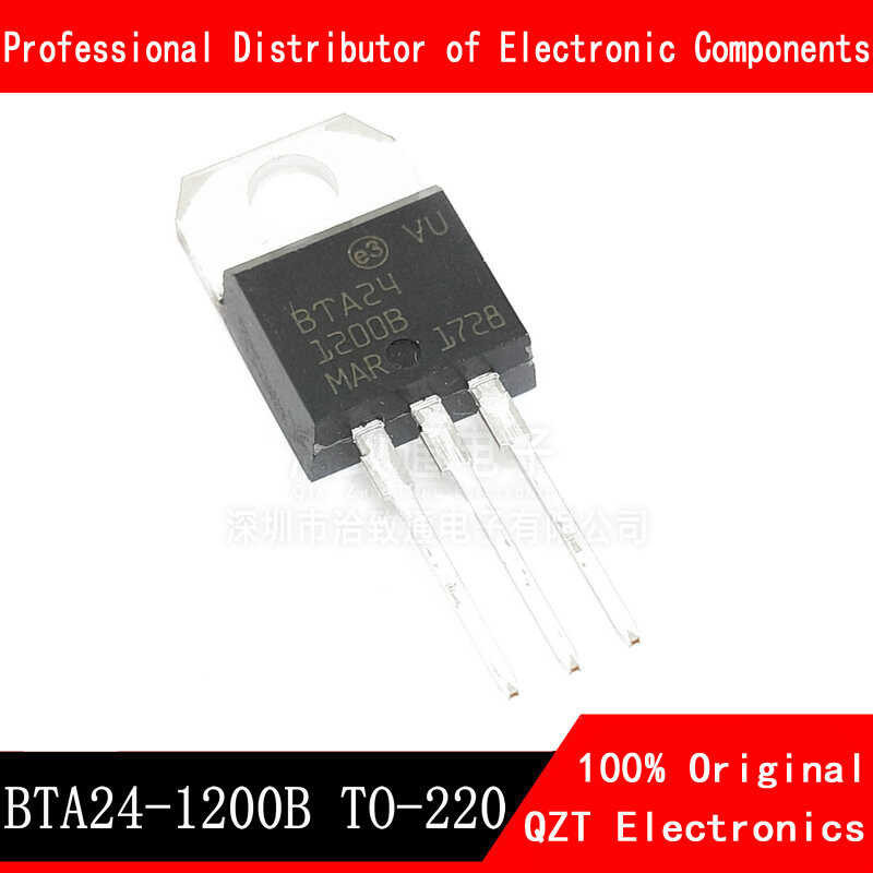 Jual TO-220 10pcs/lot BTA24-1200B BTA24-1200 TO220 BTA24 24A 1200V ...
