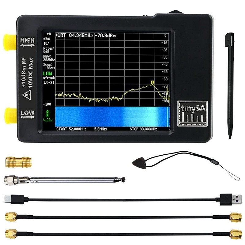 Analyseur De Spectre Portable TinySA 2.8" 100kHz-960MHz Tactile - Neuf, Marque Seesii, Pour Radiofréquences