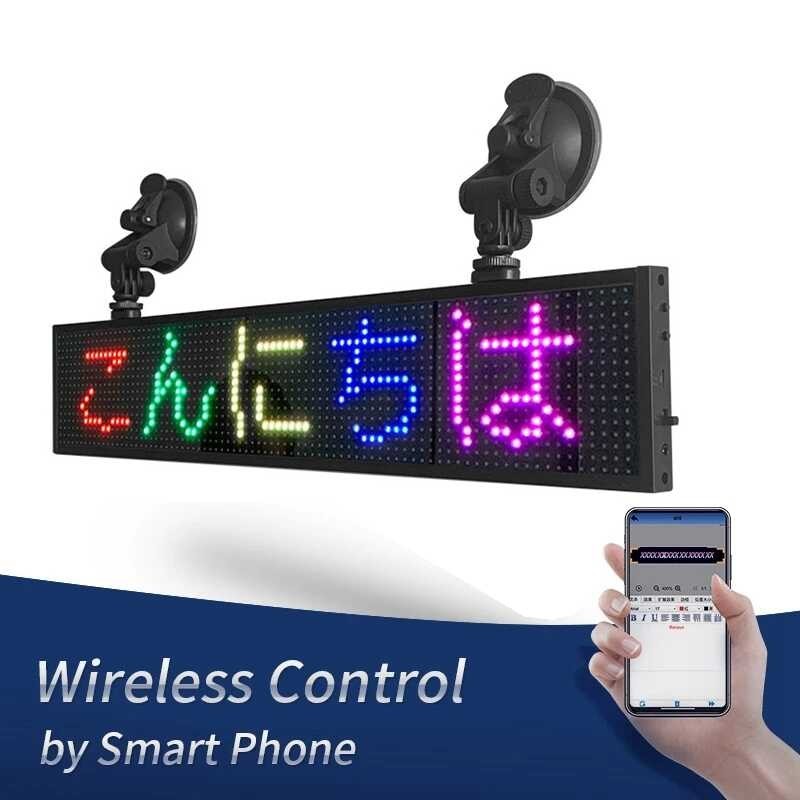 Jual 16*96 P5 50CM Pixel LED Screen 12V Car Led Display Sign Intor ...