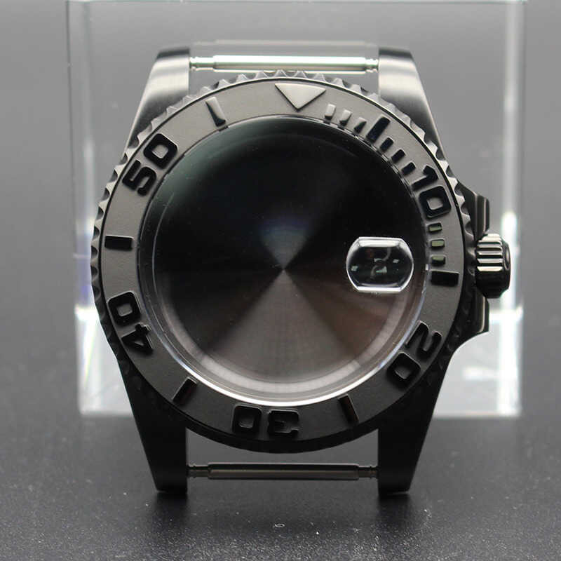 Cassa Orologio 40mm In Acciaio 316L &ndash; Vetro Zaffiro &ndash; Per Movimenti NH35, NH36, ETA 2824, Miyota 8215