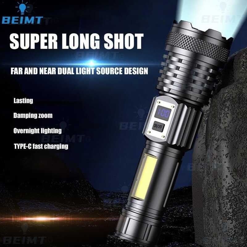 Jual Flash LED Laser Putih Kuasa Dibangun Baterai USB Diisi Kembali Zum ...