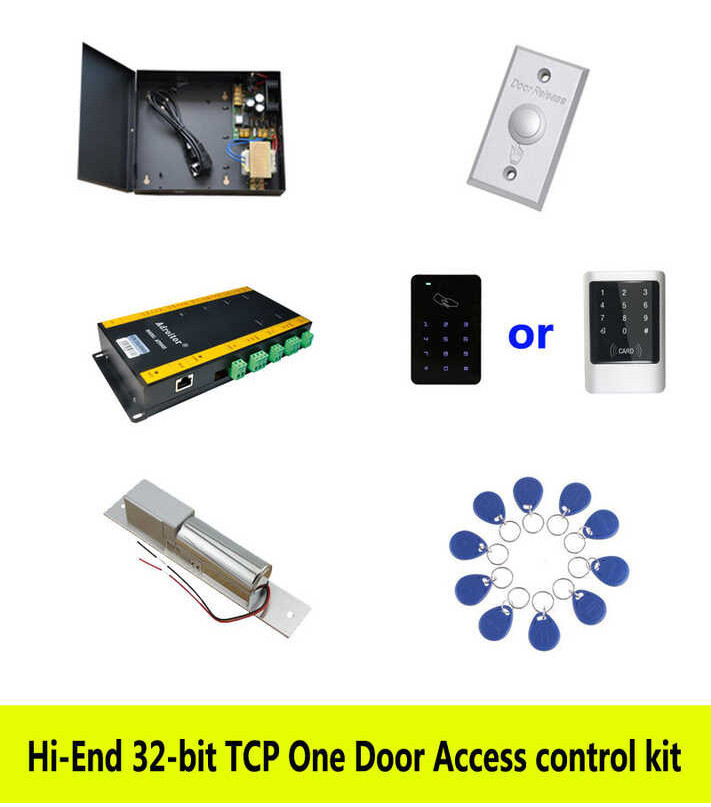 Jual RFID Hi-End 32-Bit Access Control Kit,TCP/Ip One Door+Powercase ...