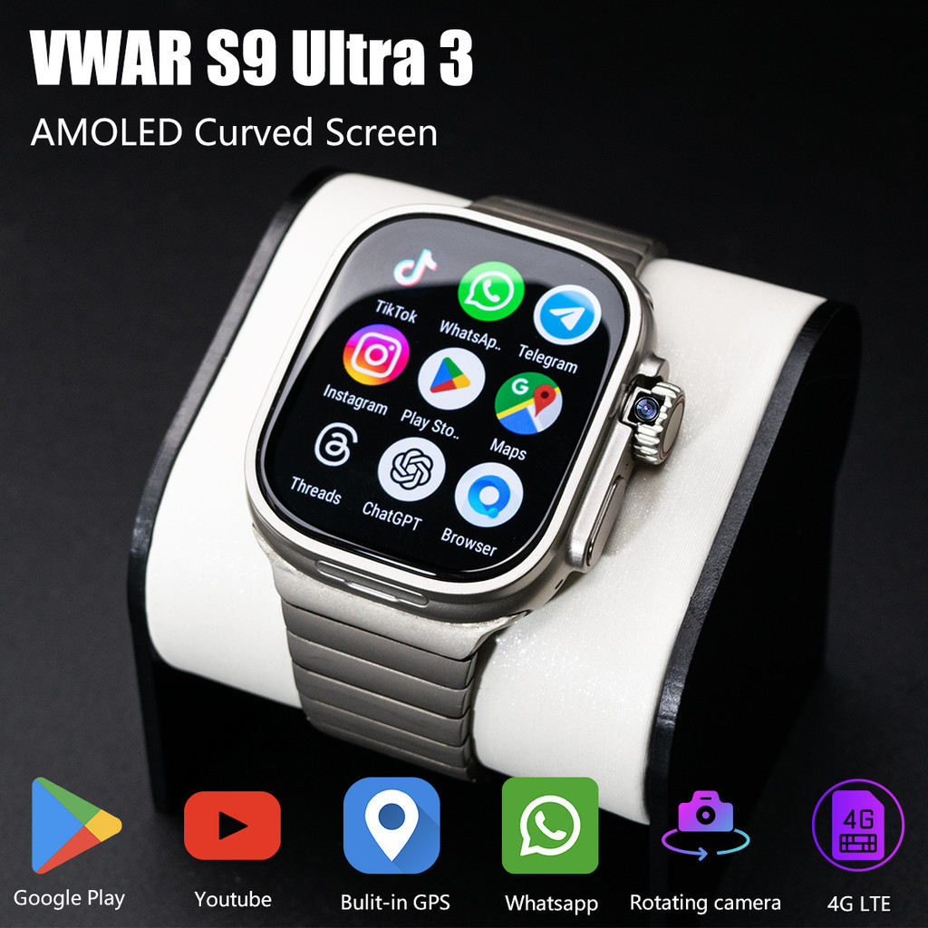 Jual VWAR S9 Ultra 3 Smart 4G LTE AMOLED Curved Screen Android 