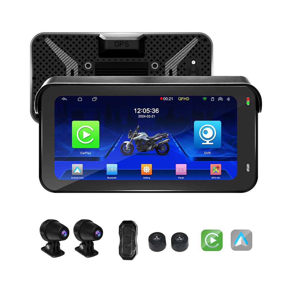 Jual Dashcam 6,25 inci perakam anti-air motor tanpa wayar Carplay ...