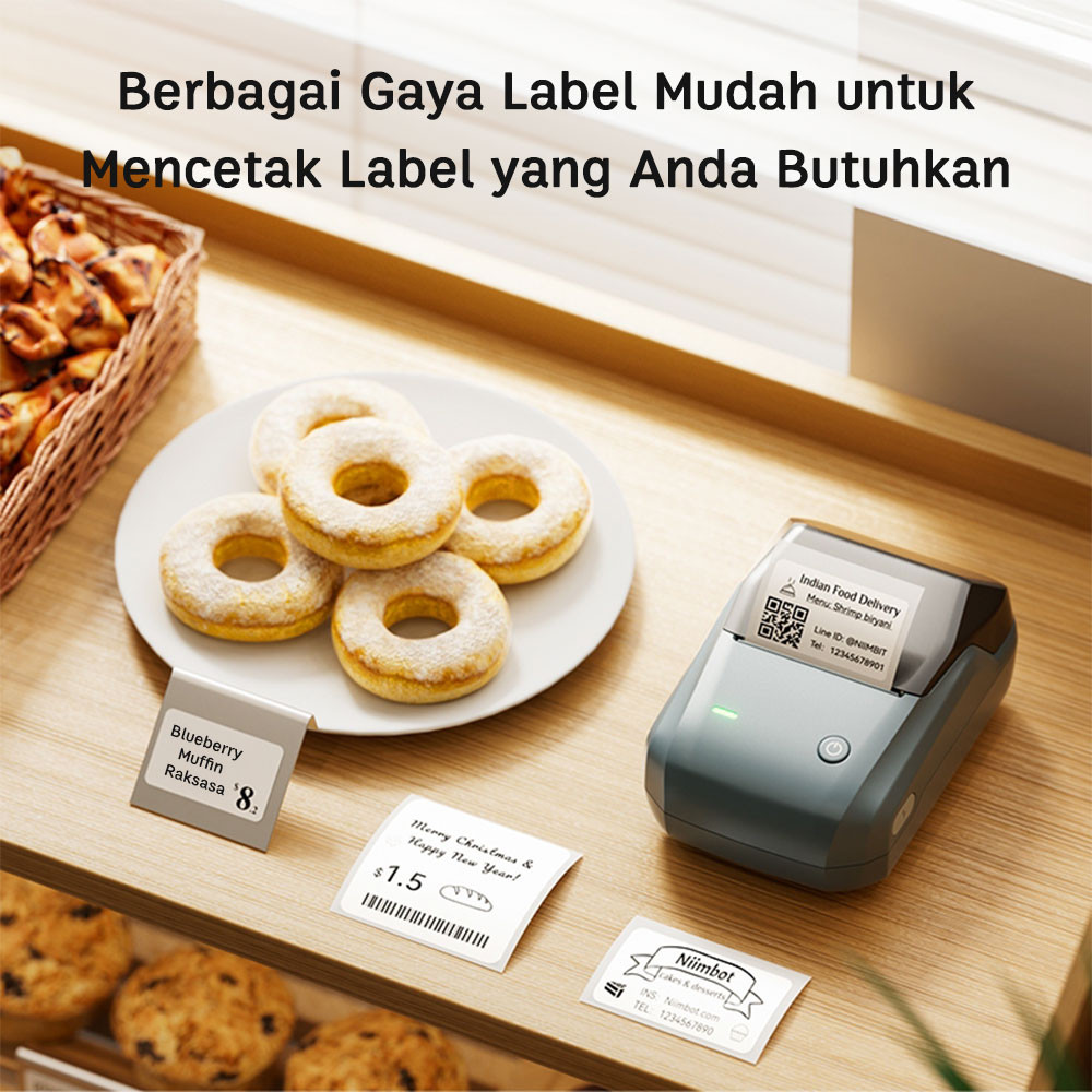 Jual NIIMBOT B1 Printer Label Barcode untuk Makanan – Mesin Cetak Label ...