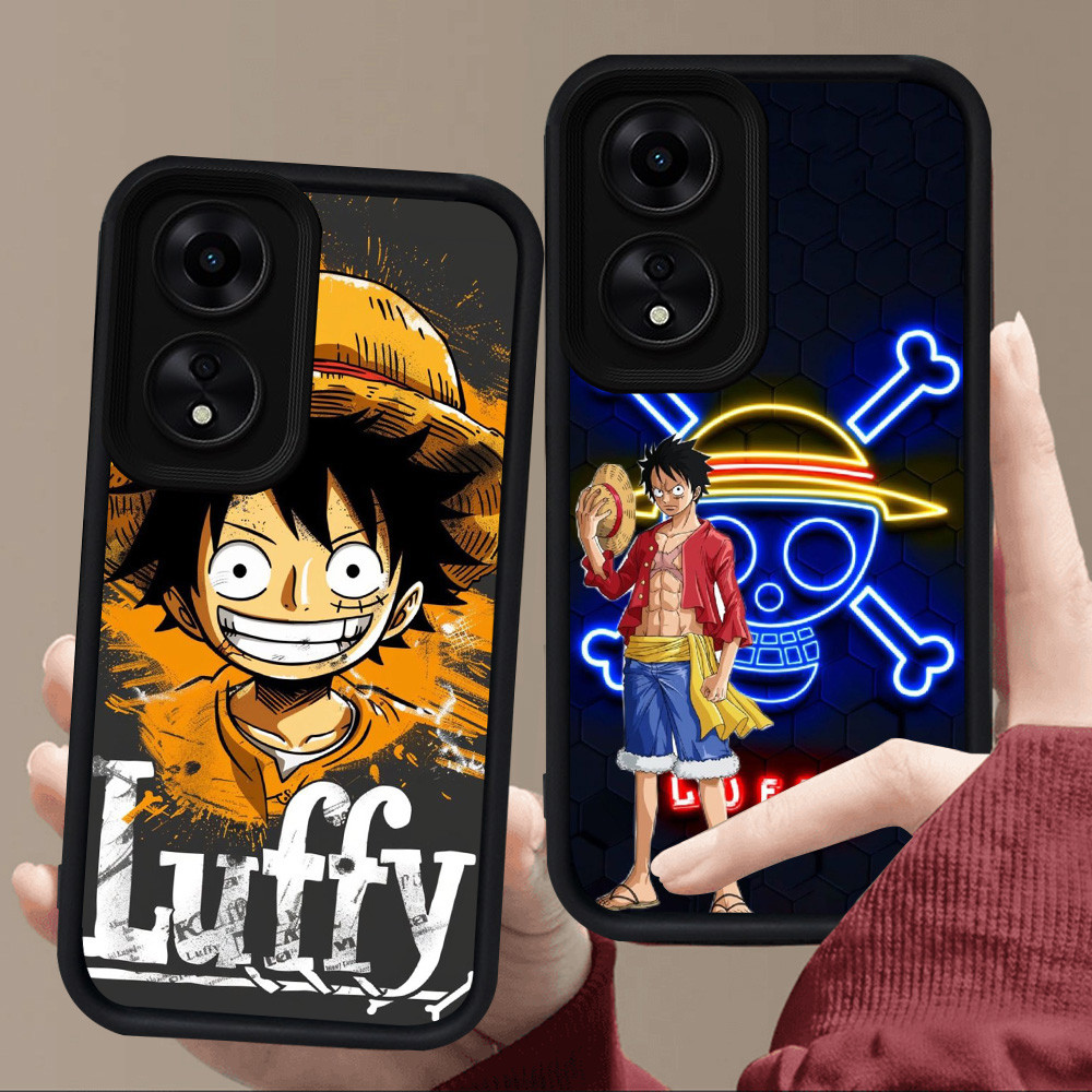Jual E81 One Piece Luffy Casing untuk Silikon Hitam OPPO A18 A78 A60 ...