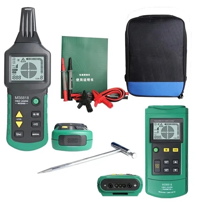 Jual MS6818 Professional Cable Tester 12-400V AC/DC Metal Pipe Locator ...
