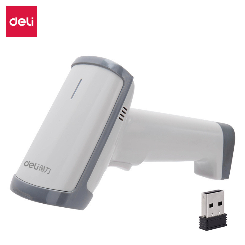 Jual Scan Scanner QR Code Barcode Toko Deli 14950W wireless one ...