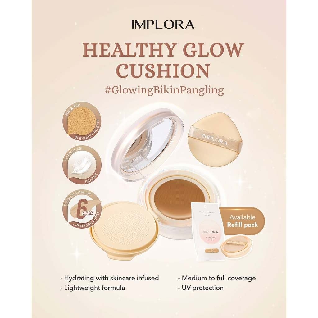 Jual Implora Healthy Glow Cushion | Merah Jingga Official | Shopee ...