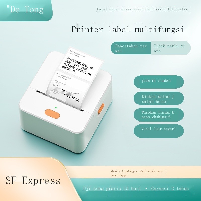 Jual L Printer label Detong P1 stiker berperekat kecil label pakaian ...